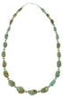 Navajo Sterling Silver Kingman Turquoise Bead Necklace AX85149